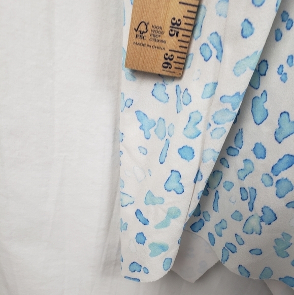 Asos Blue and White Spaghetti Strap Dress Sz 6 - Picture 7 of 10